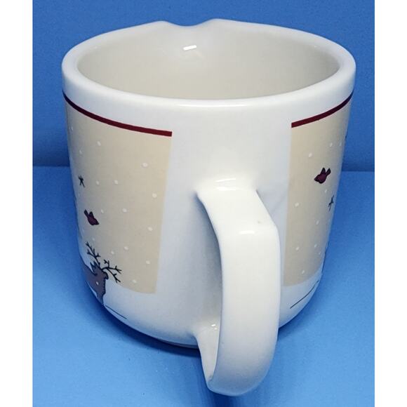 GINGER CREEK Meiwa Art Creamer Deer Bear Cabin & Trees 1997 Nice See Pictures - Picture 10 of 11